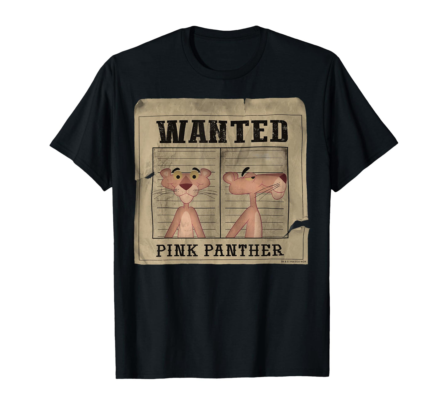 The Pink Panther Wanted Poster T-Shirt Small