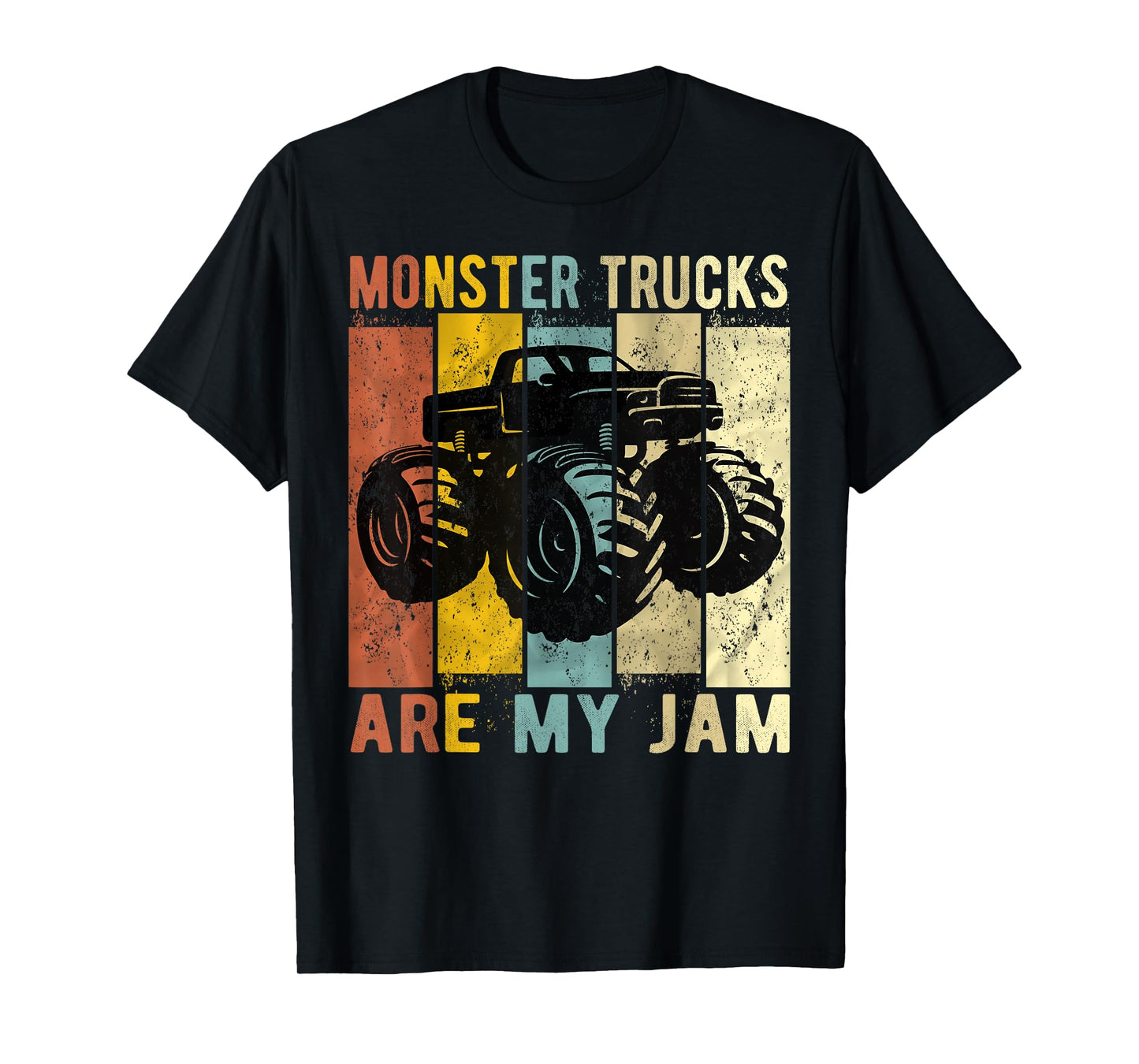 Monster Trucks Are My Jam Vintage Retro Monster Truck T-Shirt