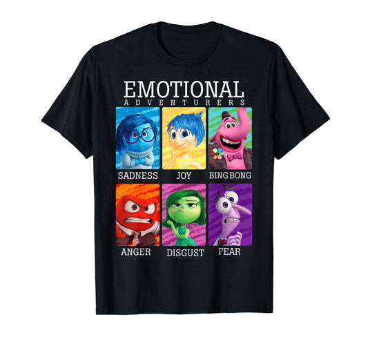 Disney Pixar Inside Out Emotions Yearbook Group T-Shirt T-Shirt Small