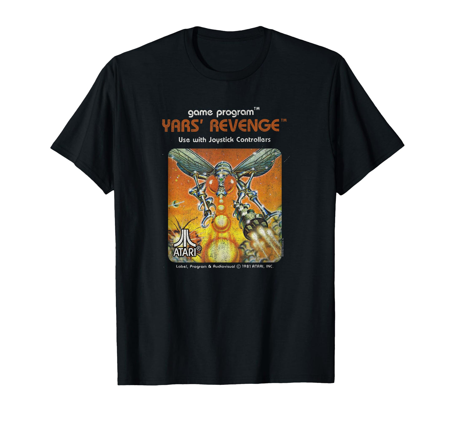 ATARI Yars Revenge Video Game Cartridge T-Shirt