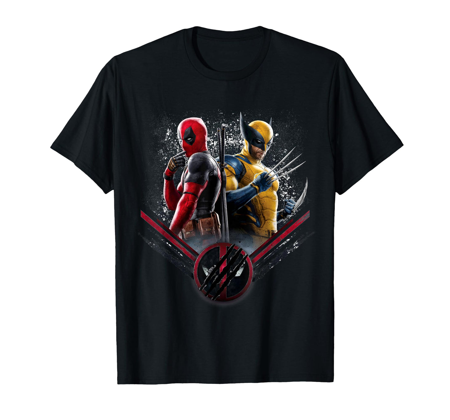 Marvel Studios Deadpool & Wolverine Side-by-Side Claw Icon T-Shirt
