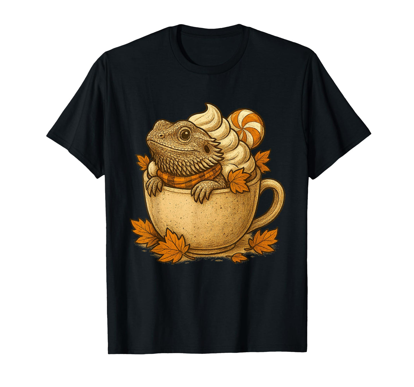 Cozy Bearded Dragon Fall Mug Reptile Pumpkin Spice T-Shirt