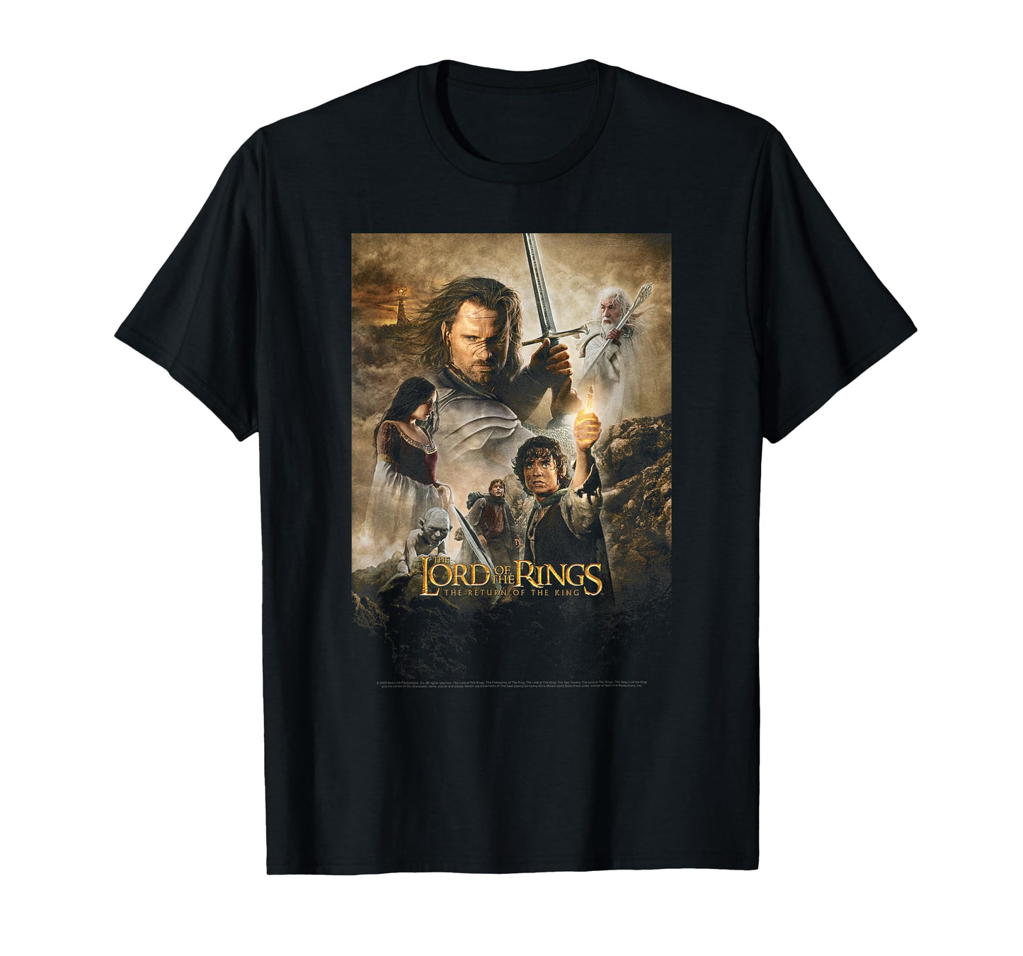 Lord Of The Rings Return Of The King Group Poster T-Shirt