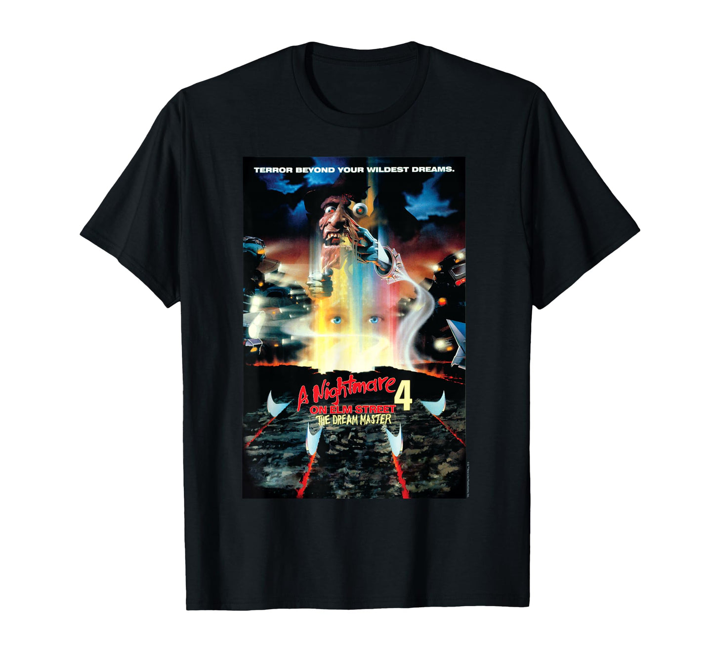 Nightmare on Elm Street Films - Movie Dream Master 4 Black T-Shirt