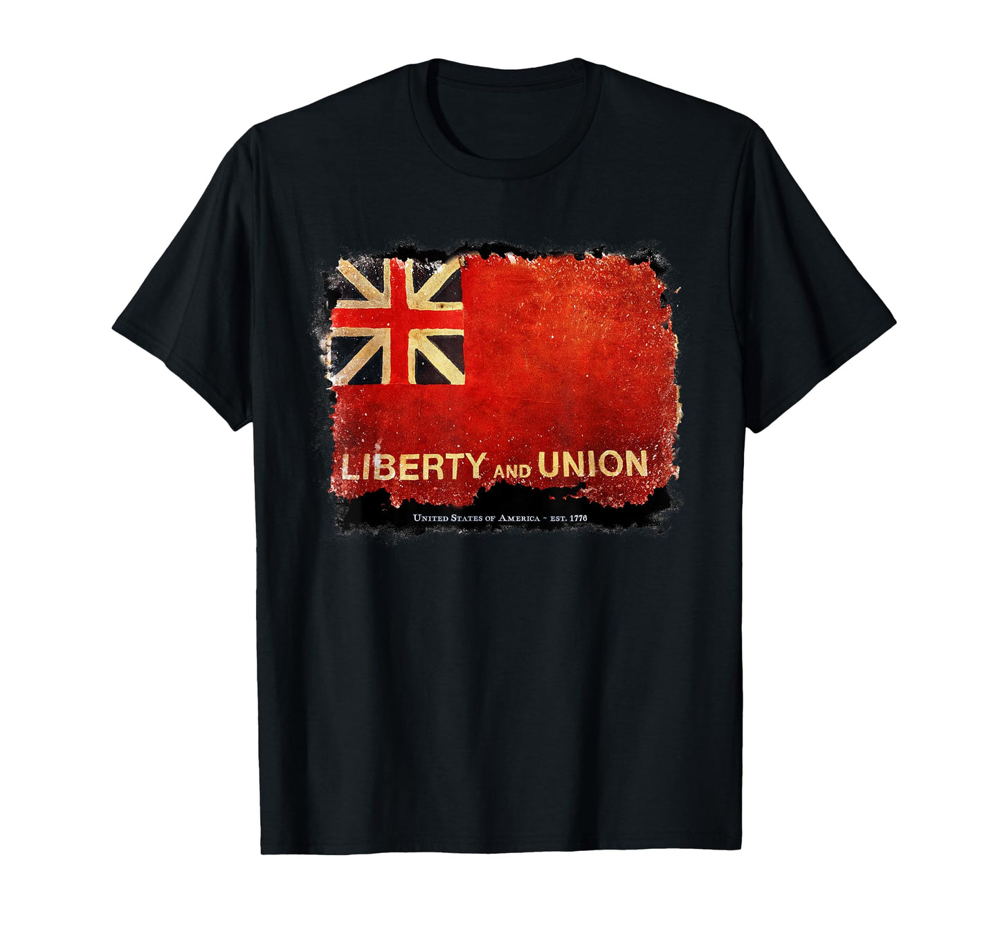 American Flag Taunton LIBERTY and UNION Revolutionary War T-Shirt for Women Men