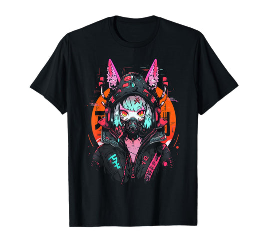 Anime Manga Cyberpunk Aesthetic Techwear Harajuku T-Shirt