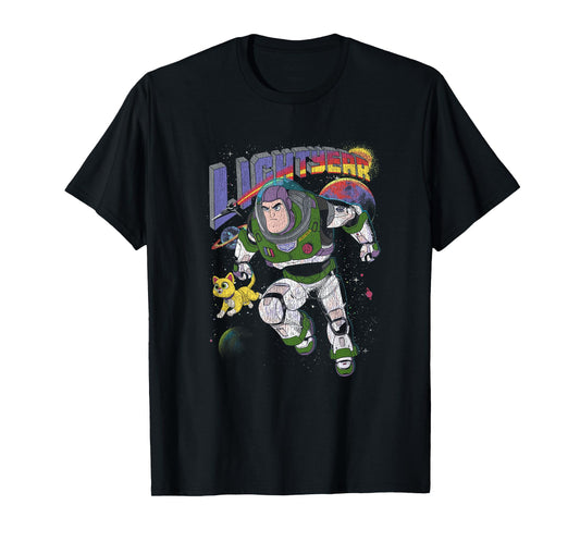 Disney Pixar Lightyear Buzz and Sox Retro Space Ranger T-Shirt