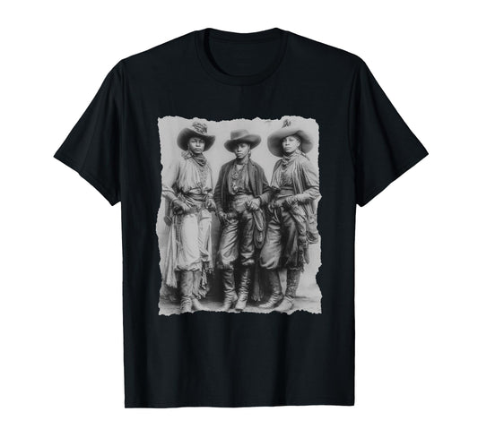 Melanin Cowgirls Black History African Melanin Cowgirl Swag T-Shirt