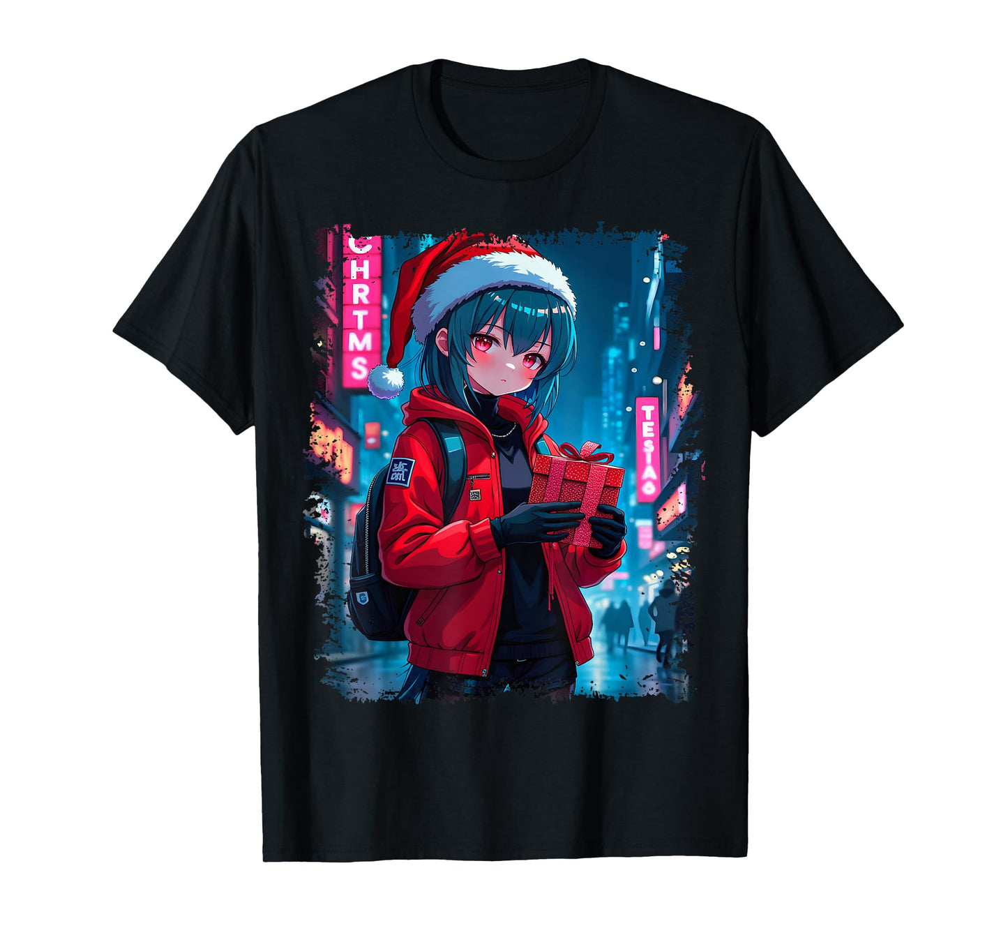 Anime Girl Christmas T-Shirt