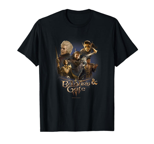 Dungeons & Dragons Baldur's Gate III Companions Group T-Shirt