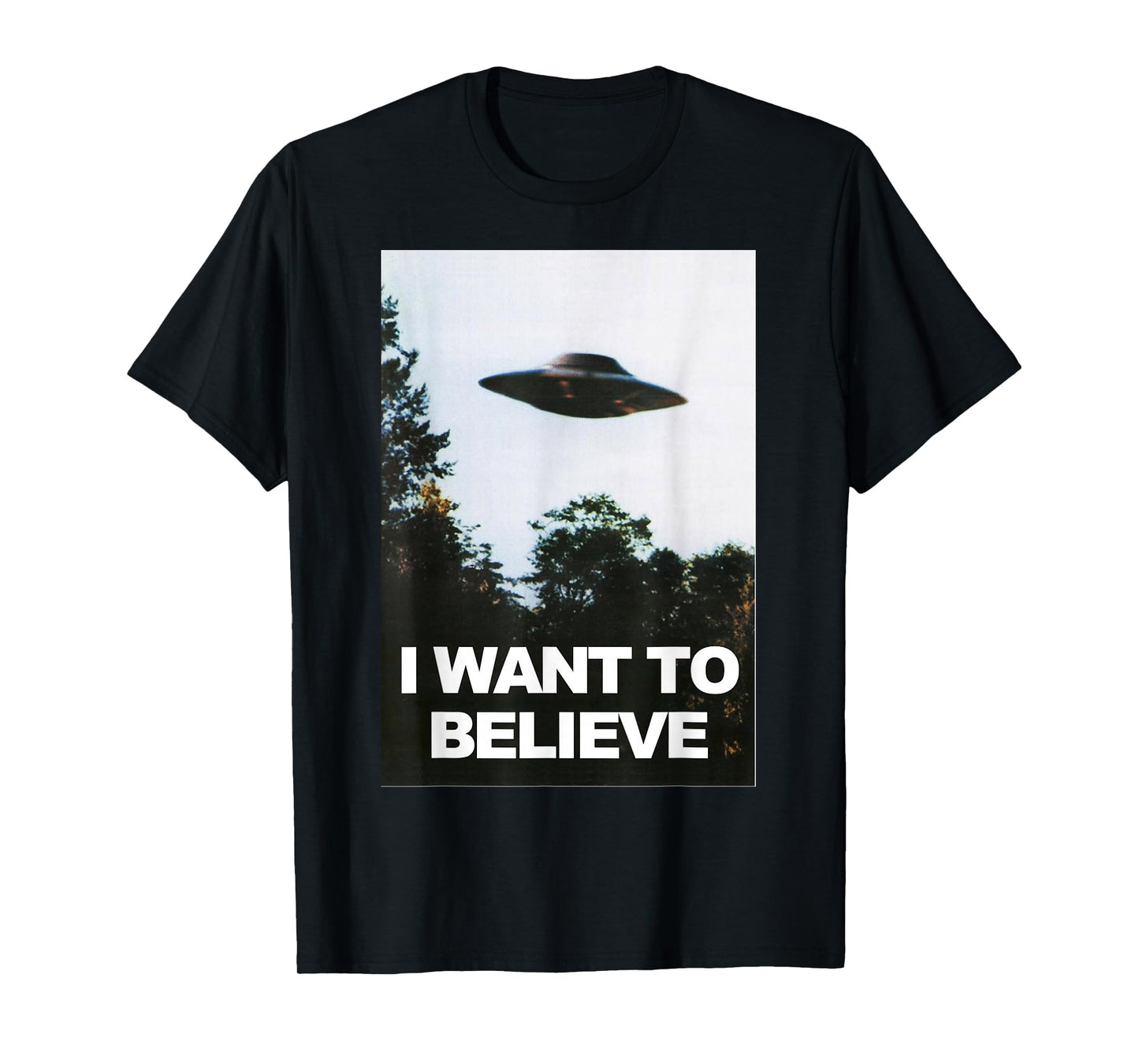 Alien UFO Hunter Shirt I Want To Believe T-Shirt T-Shirt