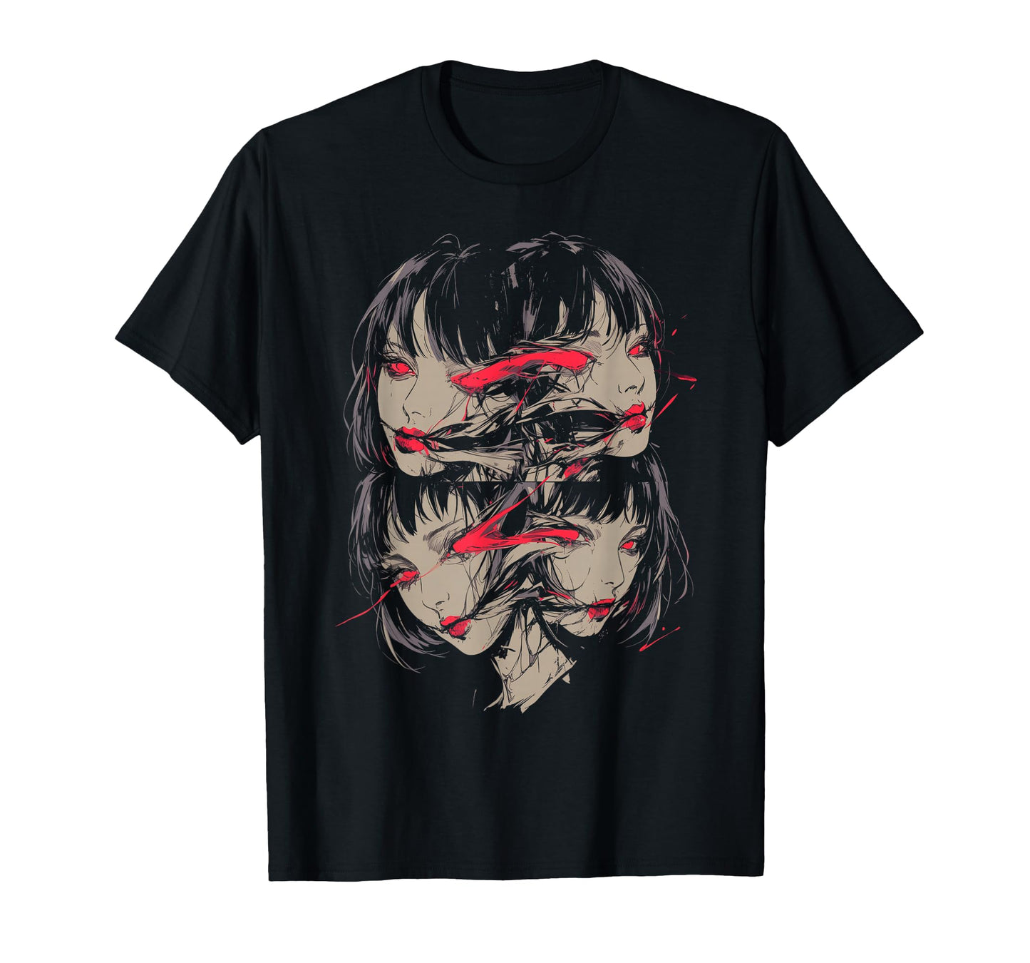 Creepy Horror Anime Manga Girl | Japan Japanese Harajuku T-Shirt