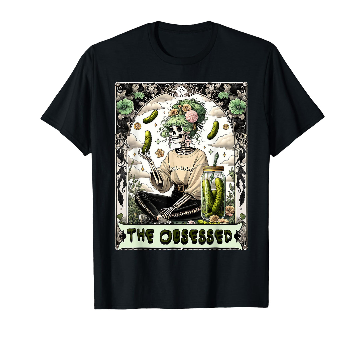 Funny Tarot Card Pickle Lover gift for women T-Shirt