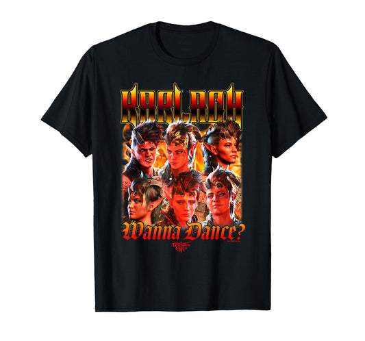 Dungeons & Dragons Wanna Dance? Karlach Multi Expressions T-Shirt
