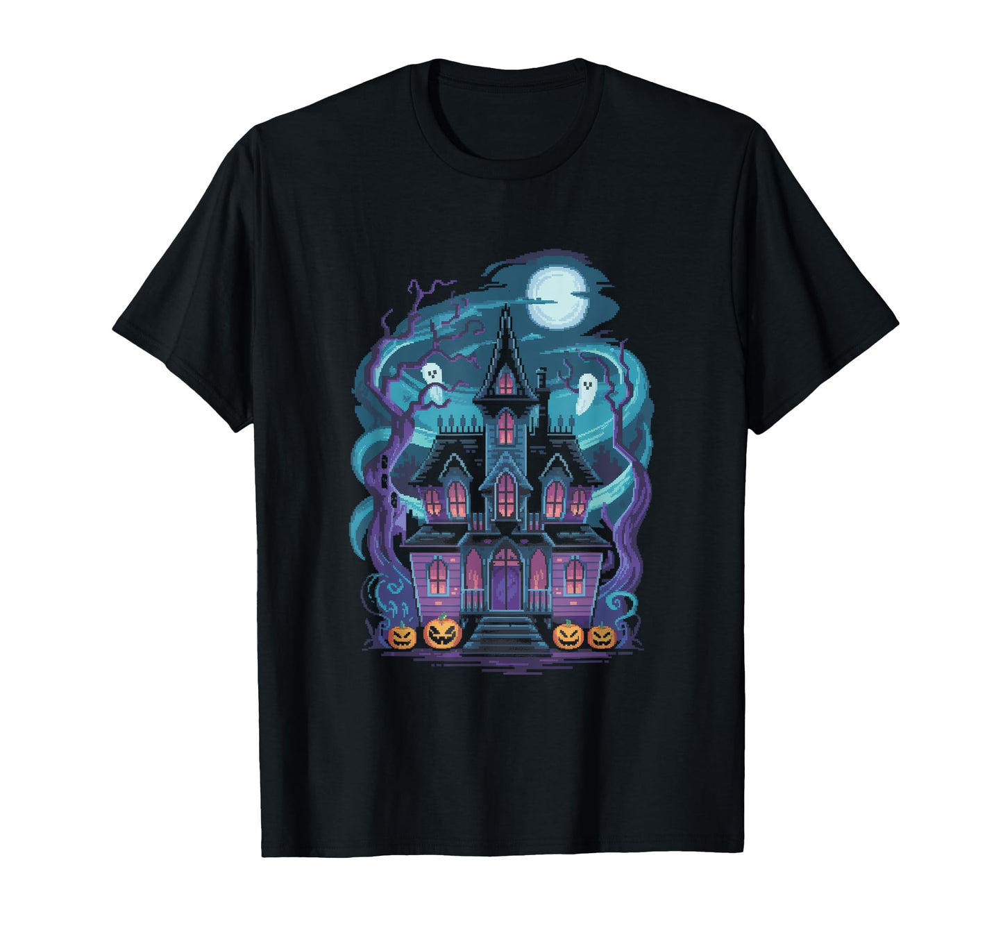 House Halloween Artworks Transylvania Mansion T-Shirt