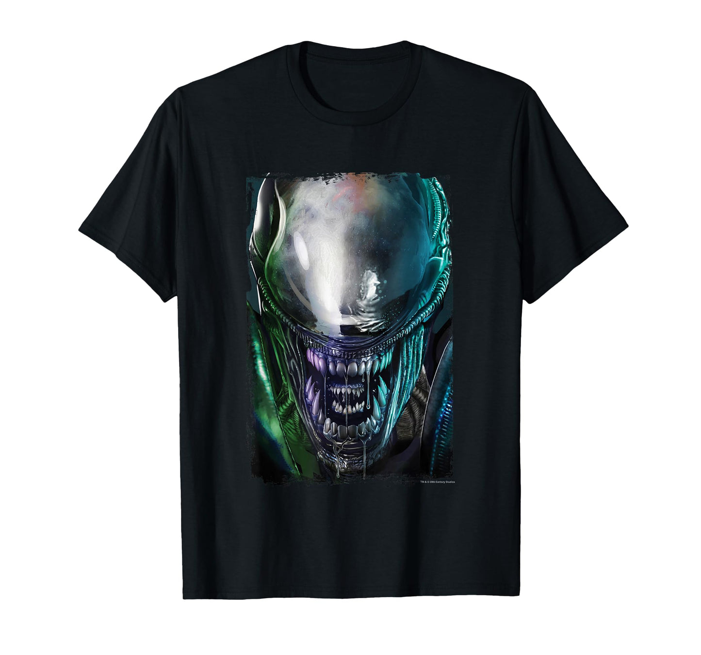 Aliens Epic Dangerous Xenomorph Face Close Up Big Portrait T-Shirt