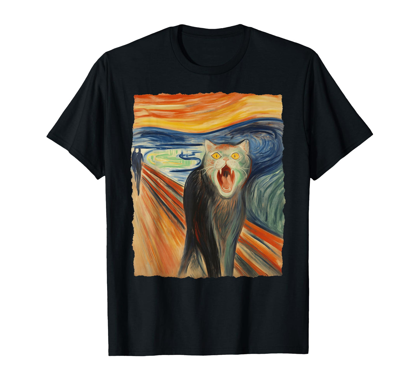 The Scream Cat – Fine Art Painting Funny Kitty Lover T-Shirt