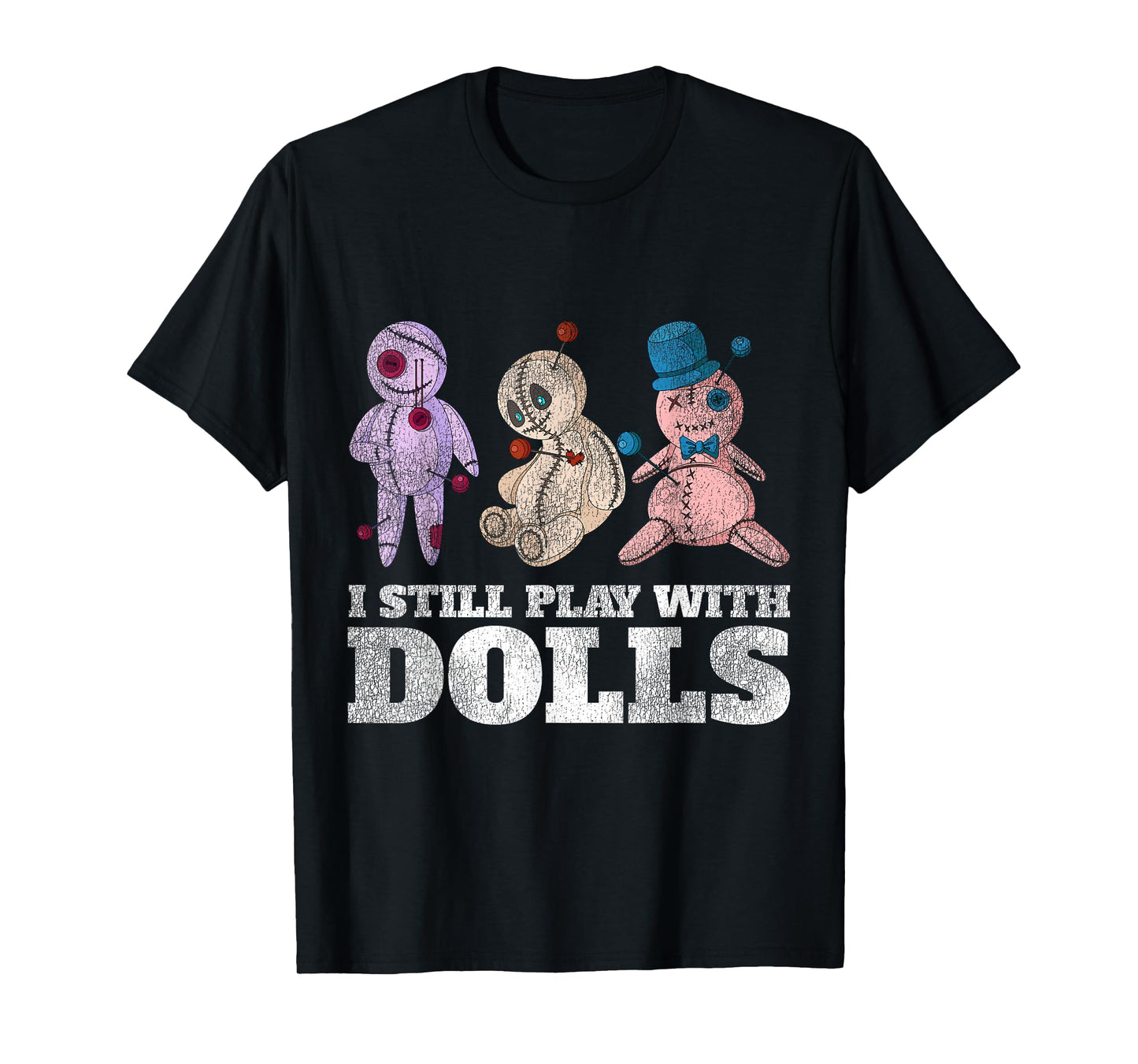 Scary Witch Voodoo Doll Women Gift Funny Halloween T-Shirt