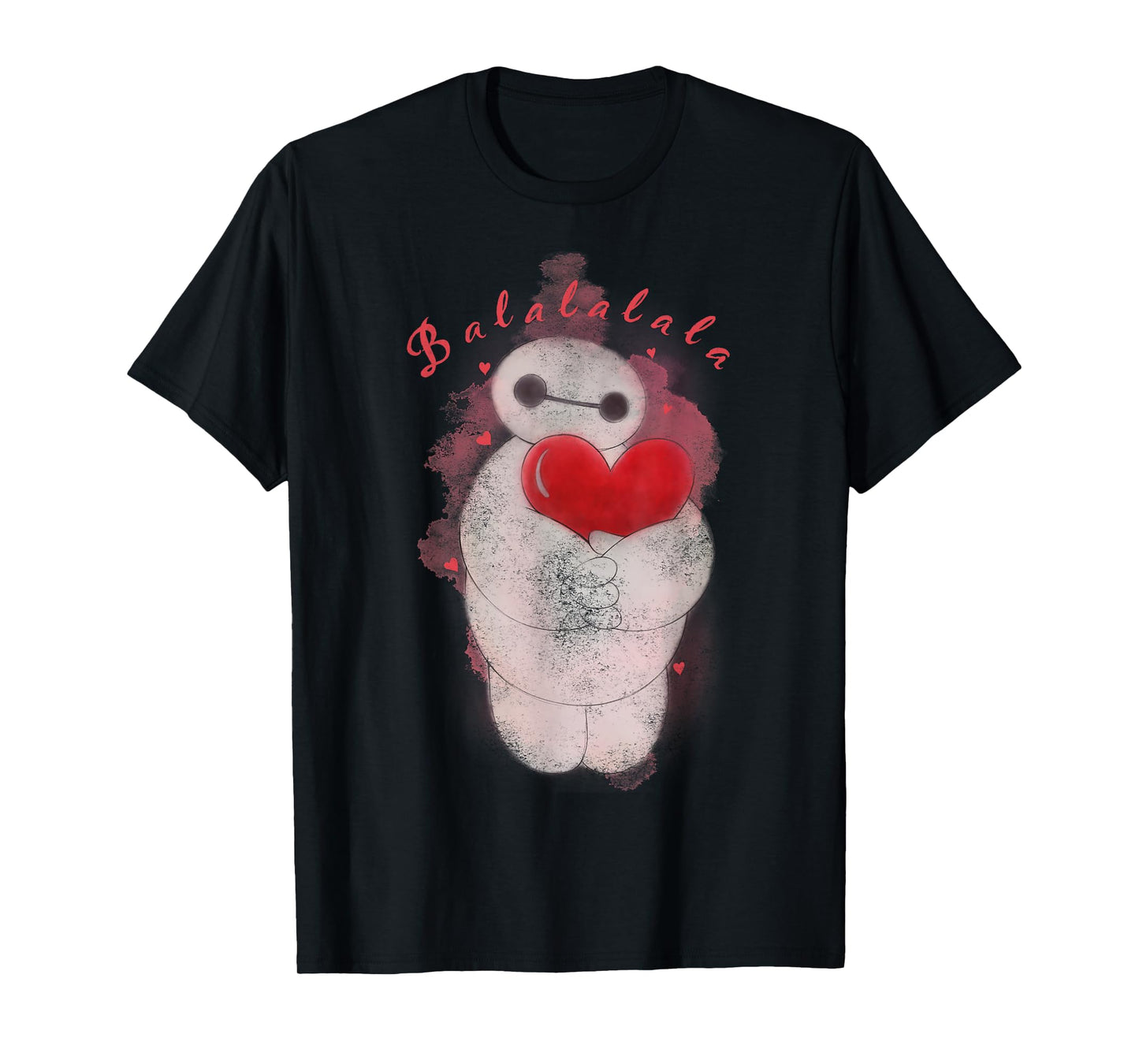 Disney Big Hero 6 Baymax Heart Portrait Graphic T-Shirt T-Shirt