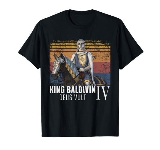 Silver Mask King Baldwin IV Golden Mask Medieval Art T-Shirt