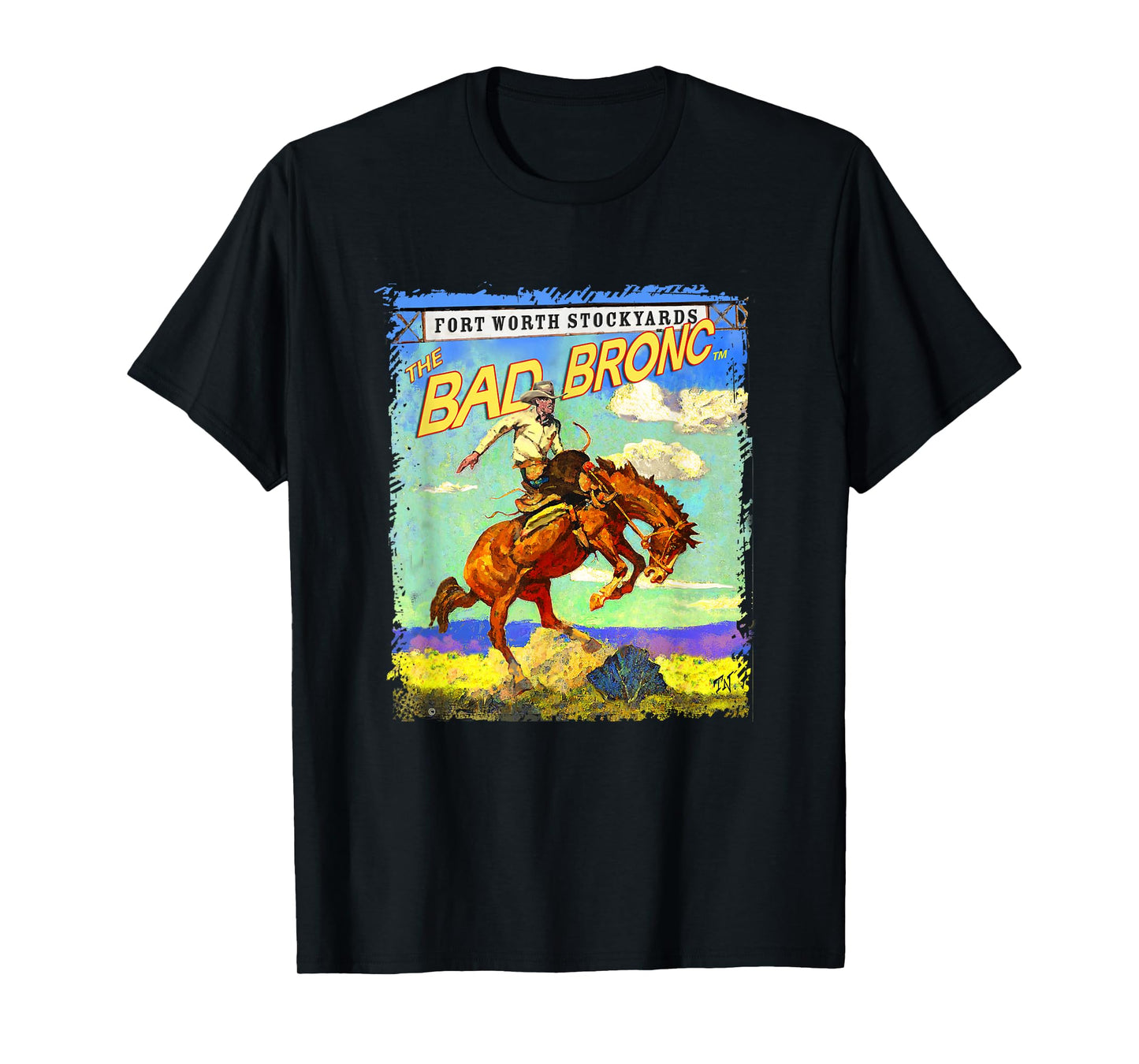 Painted Texas Sky Bronc T-Shirt