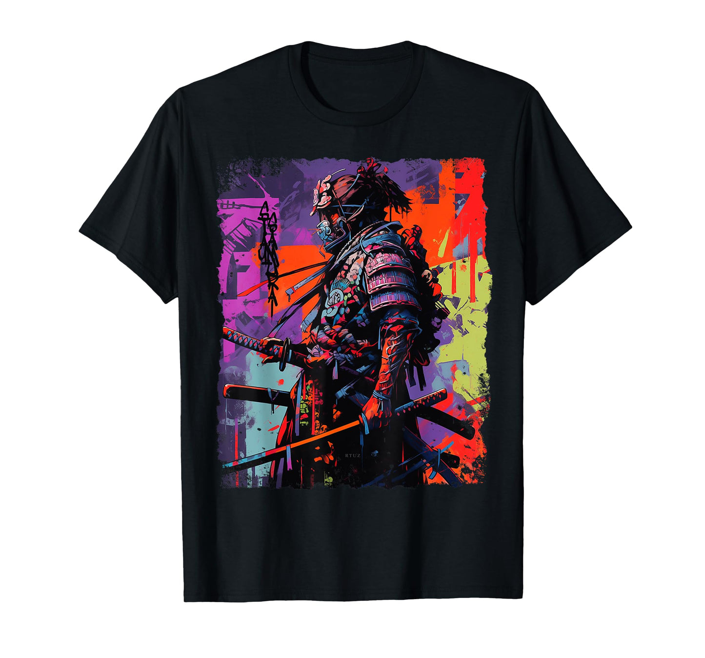Hip Hop Y2K Vintage Hipster Edgy Urban Streetwear Samurai T-Shirt