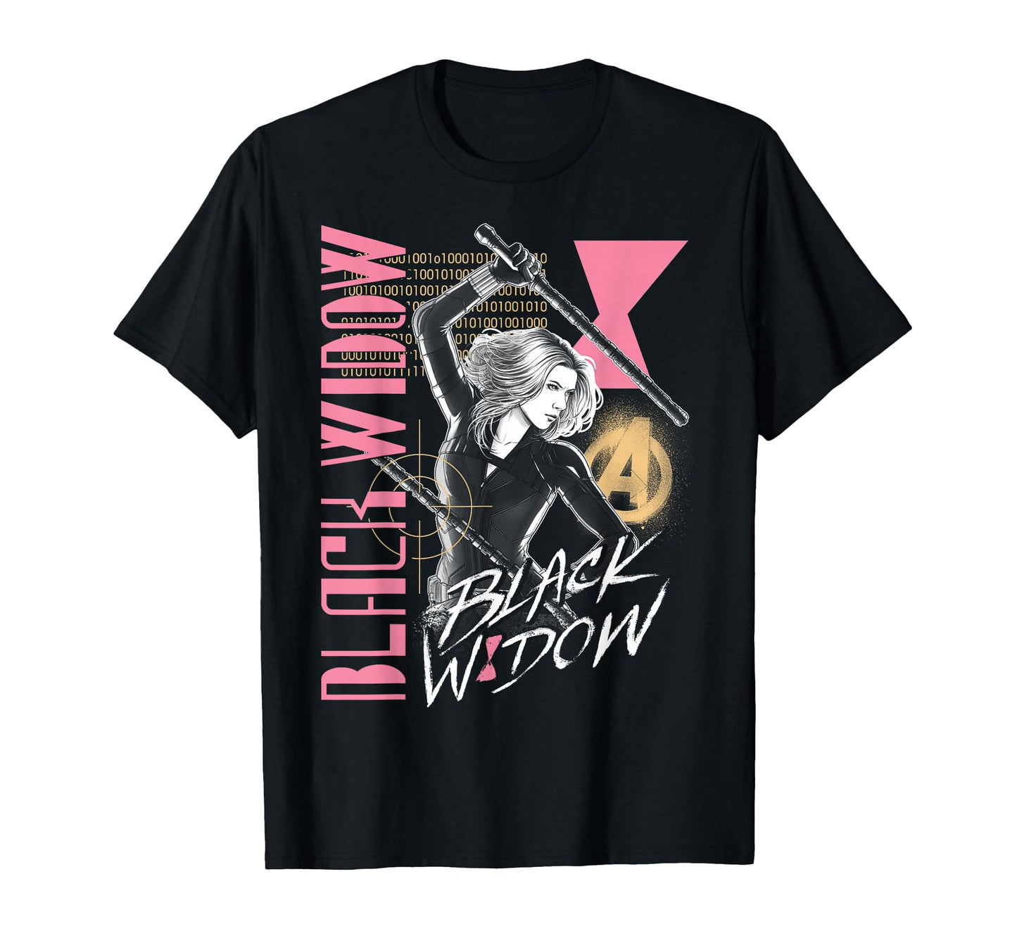 Marvel Black Widow Retro Collage T-Shirt