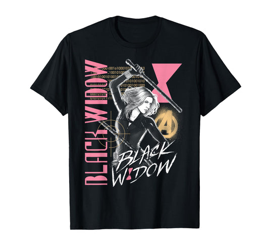 Marvel Black Widow Retro Collage T-Shirt