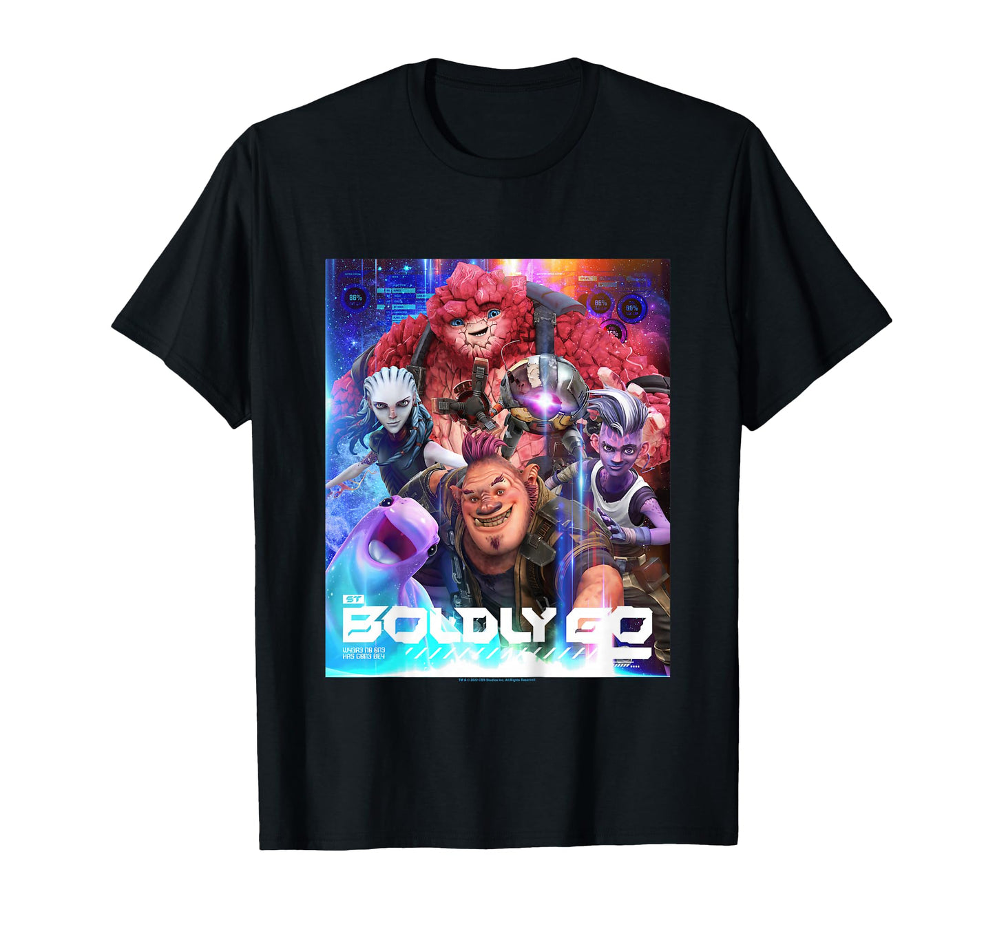 Kids Star Trek: Prodigy Boldly Go Poster T-Shirt