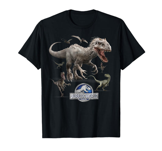 Jurassic World Indominus Rex Raptor Run T-Shirt Small