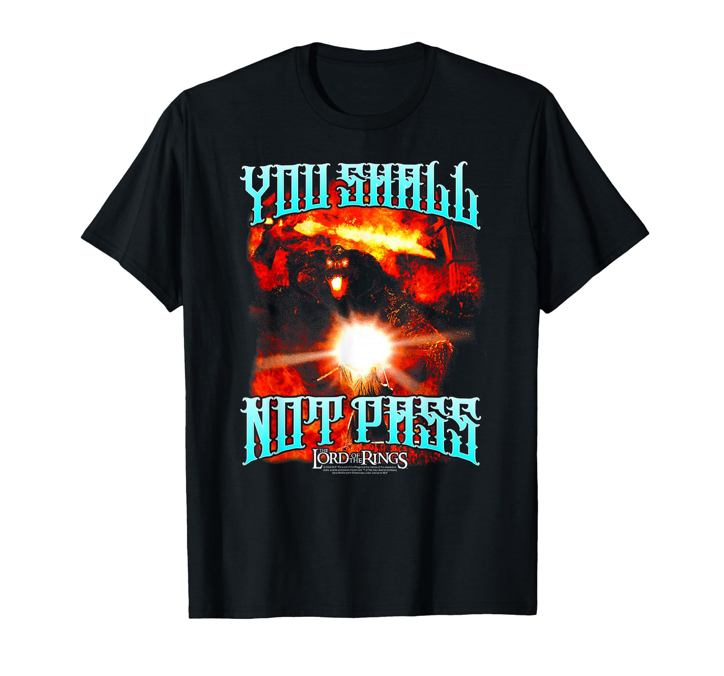 Lord of the Rings: Fellowship of the Ring Balrog Metal Movie T-Shirt