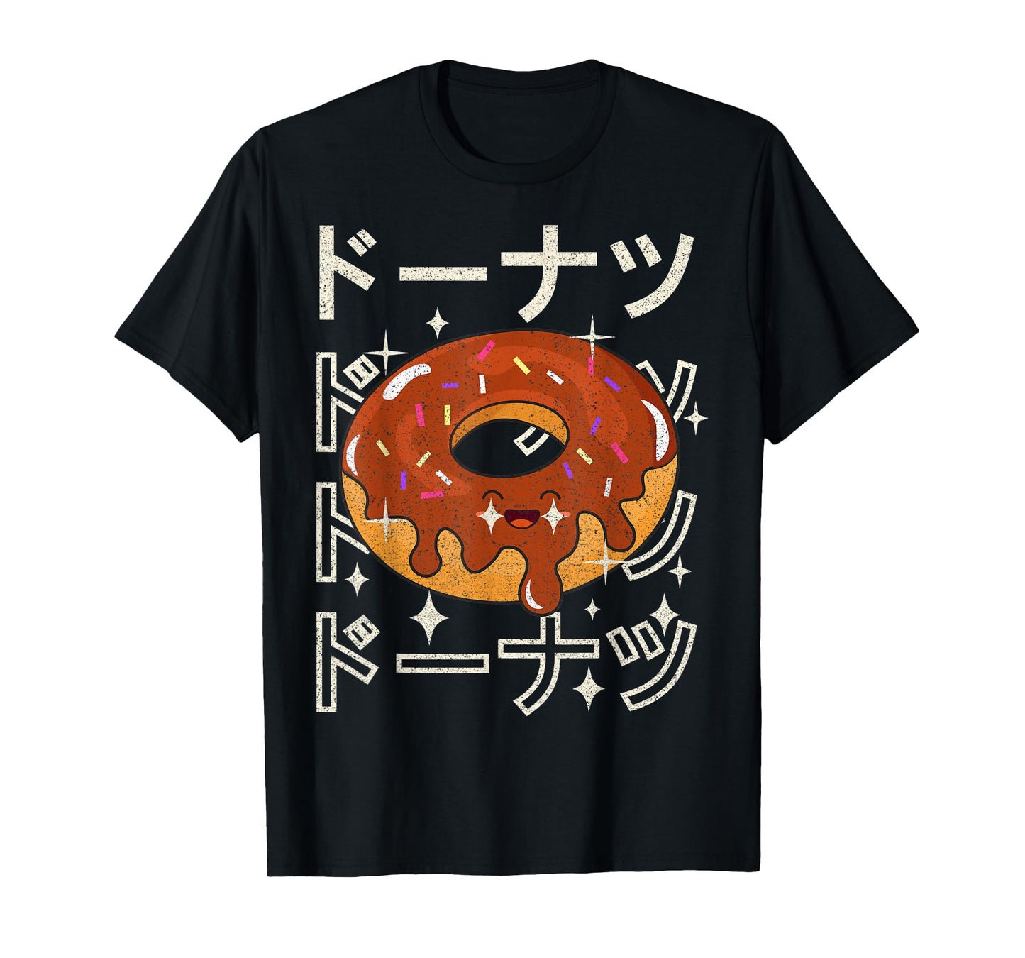 Funny 90s Japanese Cute Kawaii Donut Vintage Aesthetic Anime T-Shirt