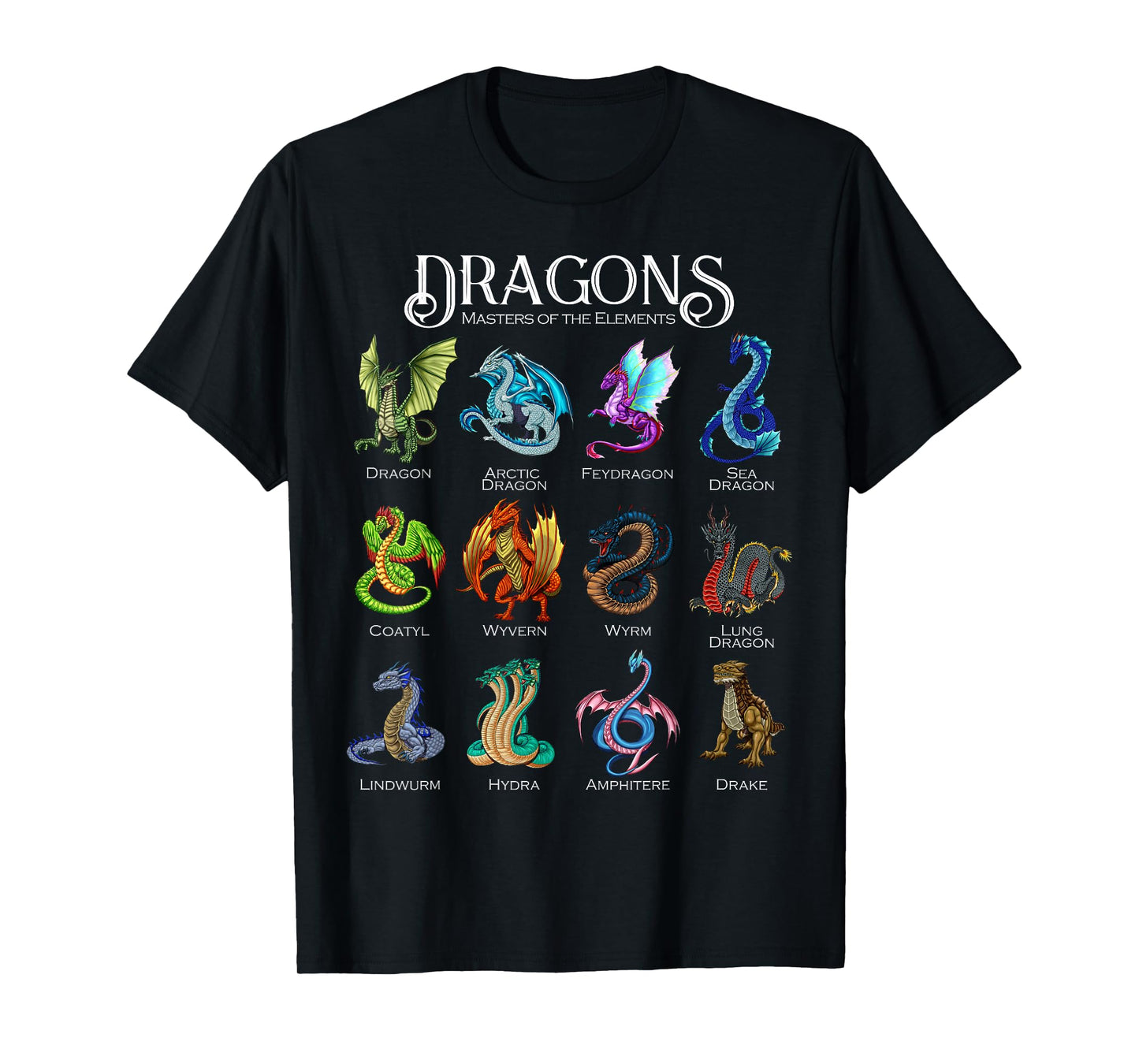 Legendary Dragon Types - Dragons T-Shirt