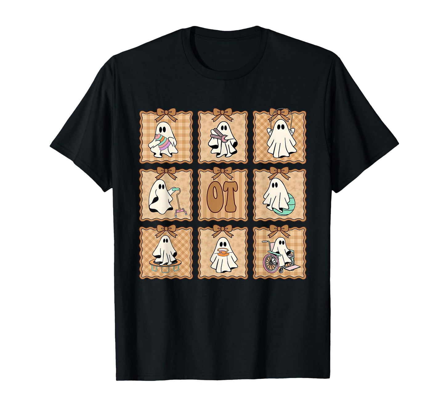 OT Halloween Occupational Therapy Ghost Spooky Nurse COTA T-Shirt