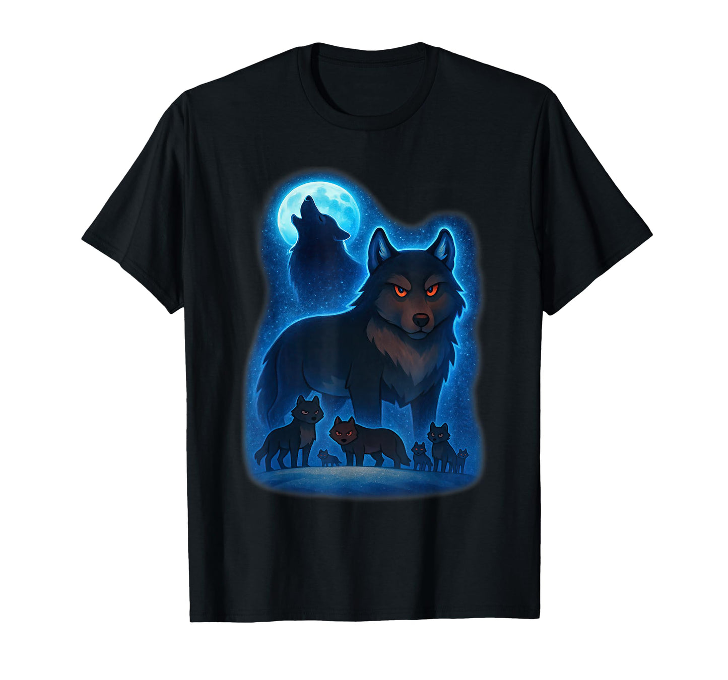 Hunter’s Wolf Owl House Wolves Howling at The Moon T-Shirt