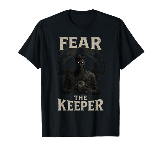 Scary Soccer Goalkeeper Horror Fear The Keeper Halloween T-Shirt