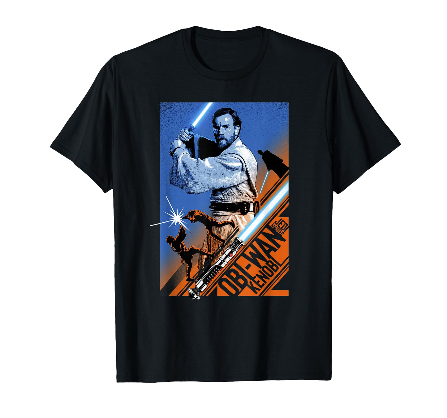Star Wars Revenge Of The Sith Obi-Wan Kenobi Saber Split T-Shirt