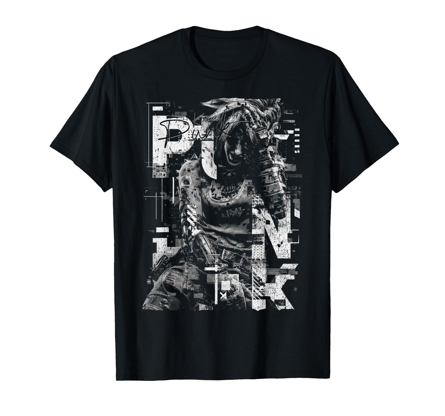 Japanese Streetwear Cyberpunk Y2K Techwear Retro Manga Anime T-Shirt
