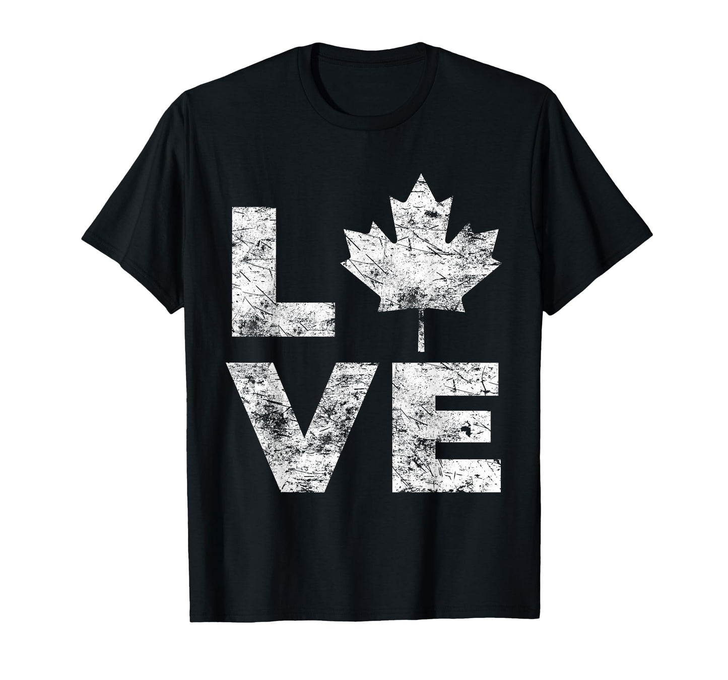 Canada Flag Love Vintage Canada Day Maple Leaf T-Shirt