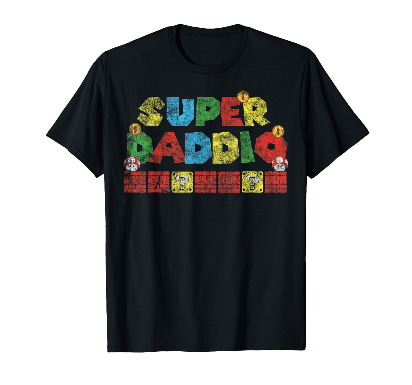 Super Daddio Retro Gamer Dad Style T-Shirt