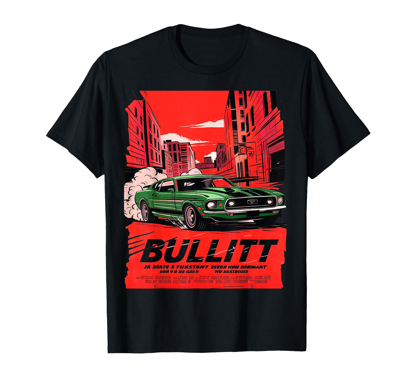 The movie Bullitt muscle car illustration T-Shirt