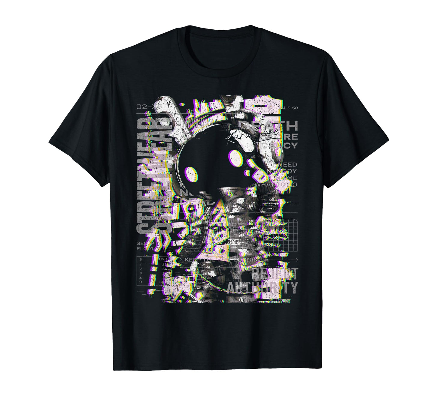 Japanese Streetwear Cyberpunk Y2K Techwear Retro Manga Anime T-Shirt