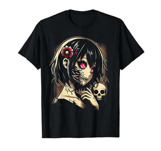 Horror Anime Manga Japanese Scary Kawaii Anime Goth T-Shirt