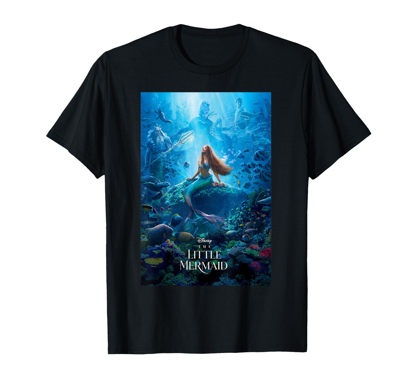 Disney The Little Mermaid Ariel Live-Action Movie Poster T-Shirt