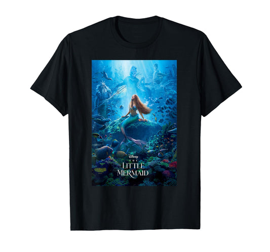 Disney The Little Mermaid Ariel Live-Action Movie Poster T-Shirt
