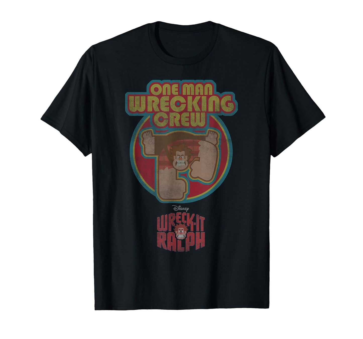 Disney Wreck-It Ralph One Man Wrecking Crew Distressed T-Shirt