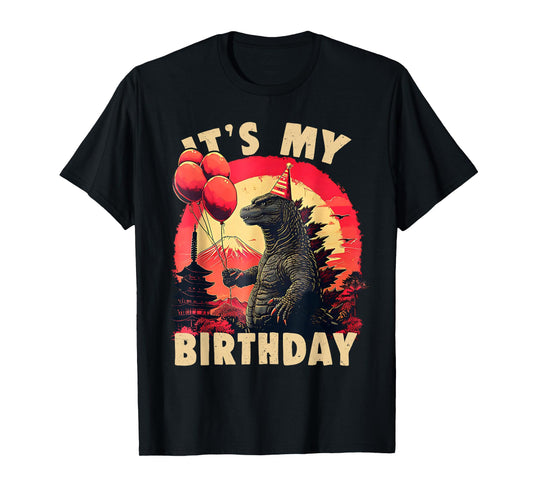 It's My Birthday Kaiju Birthday Party Japan Monster T-Shirt