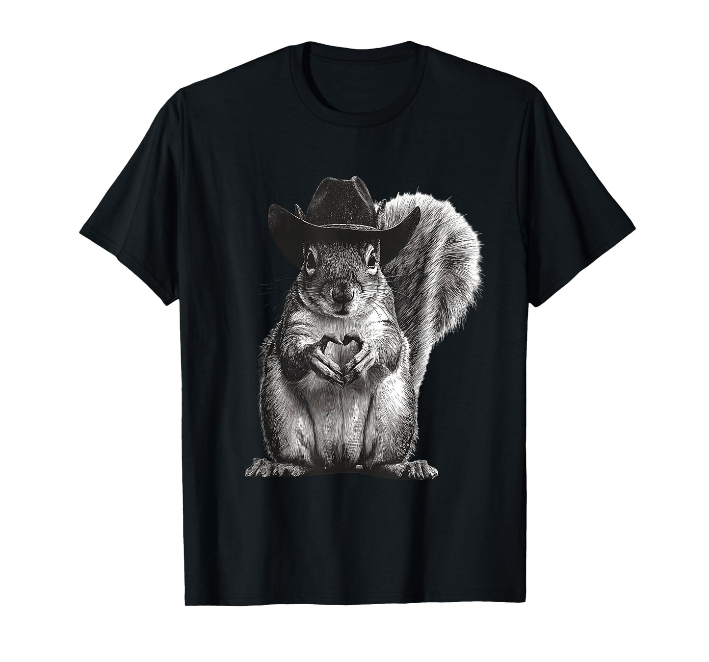 Squirrel Cowboy Vintage Rodeo Cowgirl Western Country T-Shirt