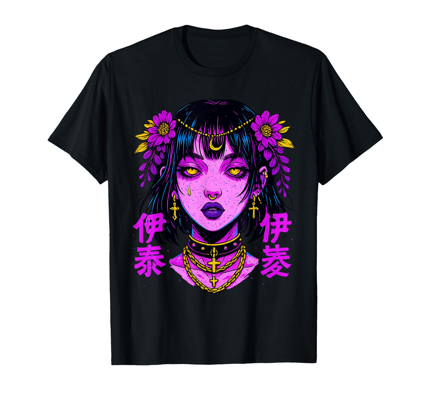 Japanese Futuristic Fashion | Retro Techwear | Anime Manga T-Shirt