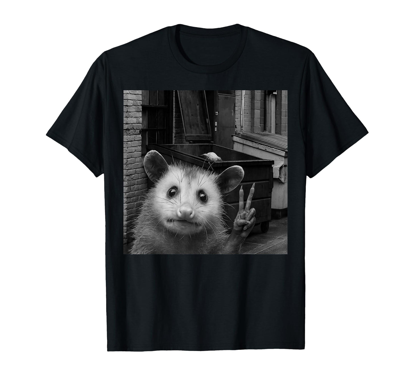 Opossum Selfie With Trash Bin Funny Gifts For Men Women Kid T-Shirt